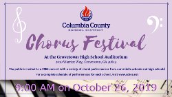 The Fall Chorus Festival will feature a variety of performances by our middle and high school chorus groups!